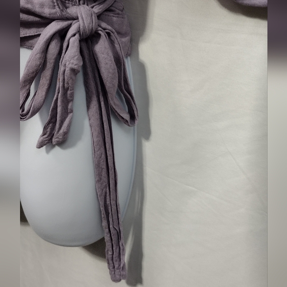 Free People  Dream Girl Wrap Top Women's XS Lavender Boho Retro 90s Y2K - Picture 5 of 12